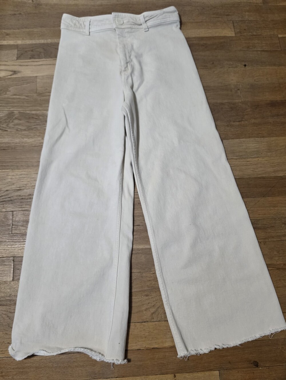 Zara Wide-Leg Off-White Men's Chinos